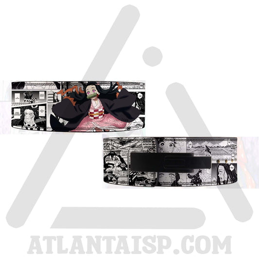 Demon slayer anime powerlifting lever belt | Anime weightlifting belt nezuko lever lifting belt | nezuko lifting gym belt demon slayer belt