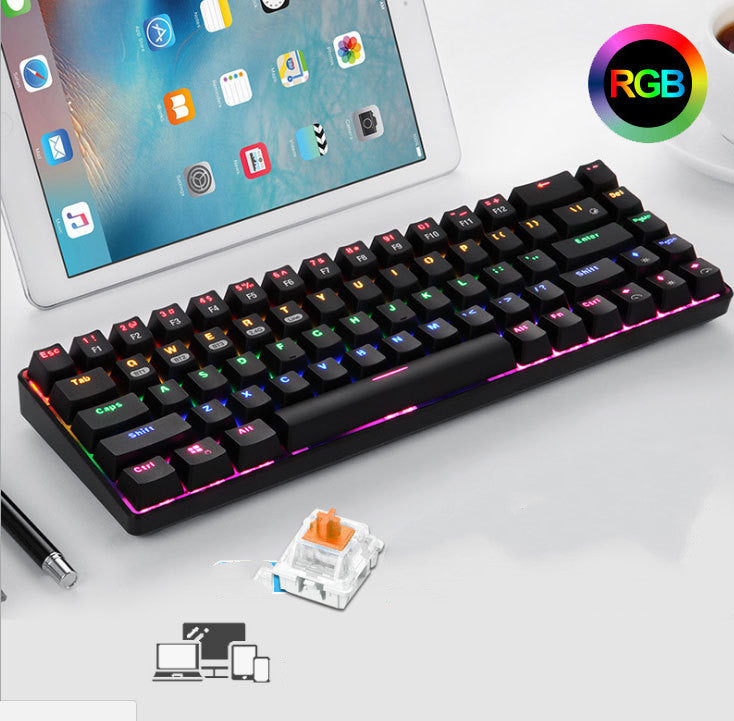 68-key RGB Wireless Bluetooth Mechanical Keyboard
