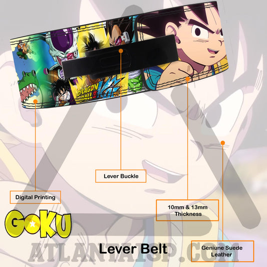 Dragon Ball Z Daima Canon Anime Goku LeverBelt|Akira Toriyama belt|Goku Gohan Krillin belt|Dragon Ball Z Kai GymBelt|Goku Weightlifting belt