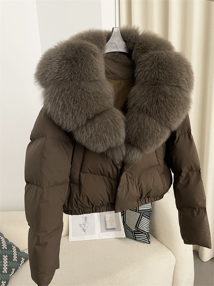 Women's Short Western Style Fashionable Warm Down Jacket