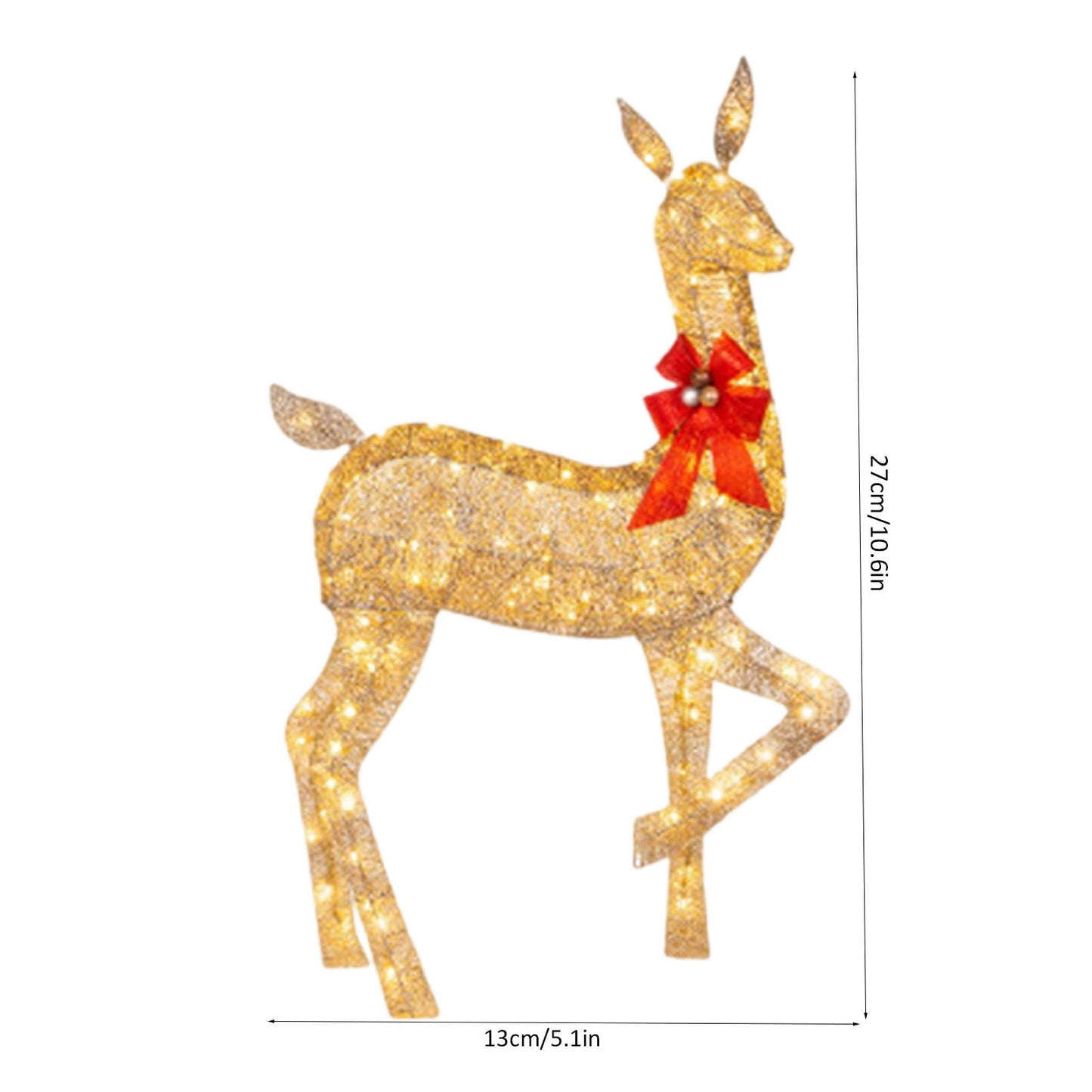 Christmas Deer Lighting Happy New Year