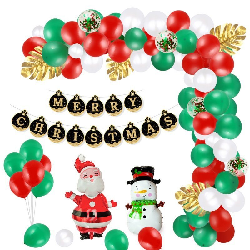 Christmas Decoration And New Year Balloon Set