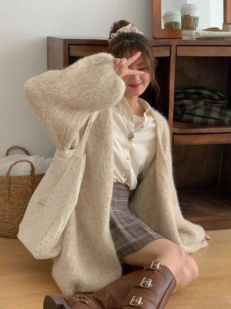 Soft Glutinous Chic Knitted Cardigan For Women