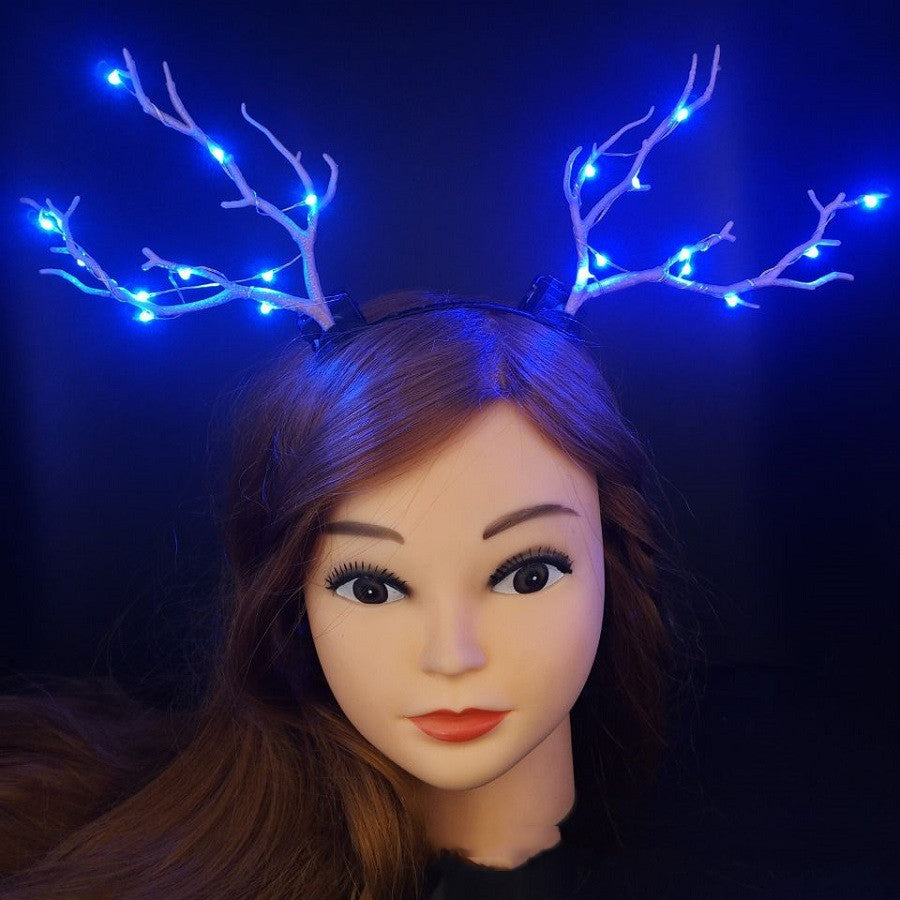 New Luminous Deer Horn Hair Band Christmas Headwear