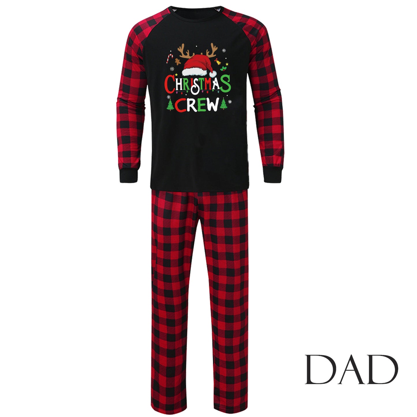 European And American Christmas Parent-child Homewear Clothes Pajamas Suit