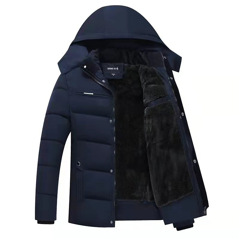 Winter Middle-aged And Elderly Fleece Padded Coat