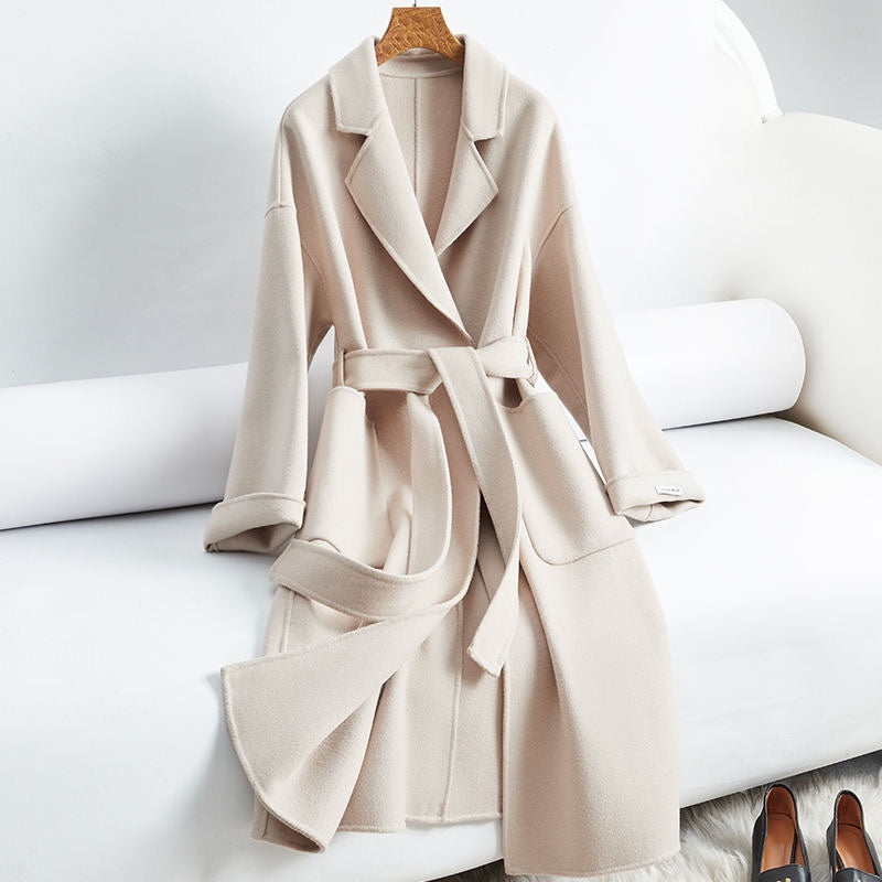 Extended European And American Bathrobe Baggy Coat