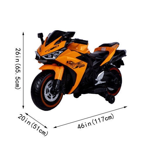 Kids Motorcycle 12V Motorcycle For Kids 3 4 5 6 Years Boys Girls 12v7ah Kids Motorcycle Ride On Toy With Training Wheels Manual Throttle  Drive By Hand Lighting Wheels