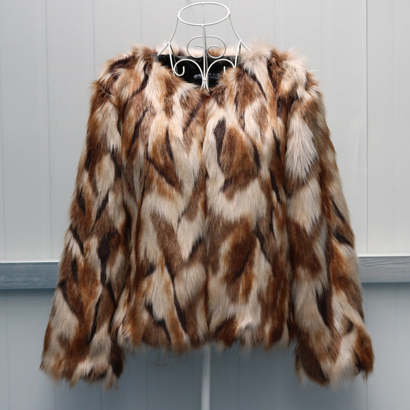 Korean Version Slim-fitting New Fox Fur Faux Fur Coat