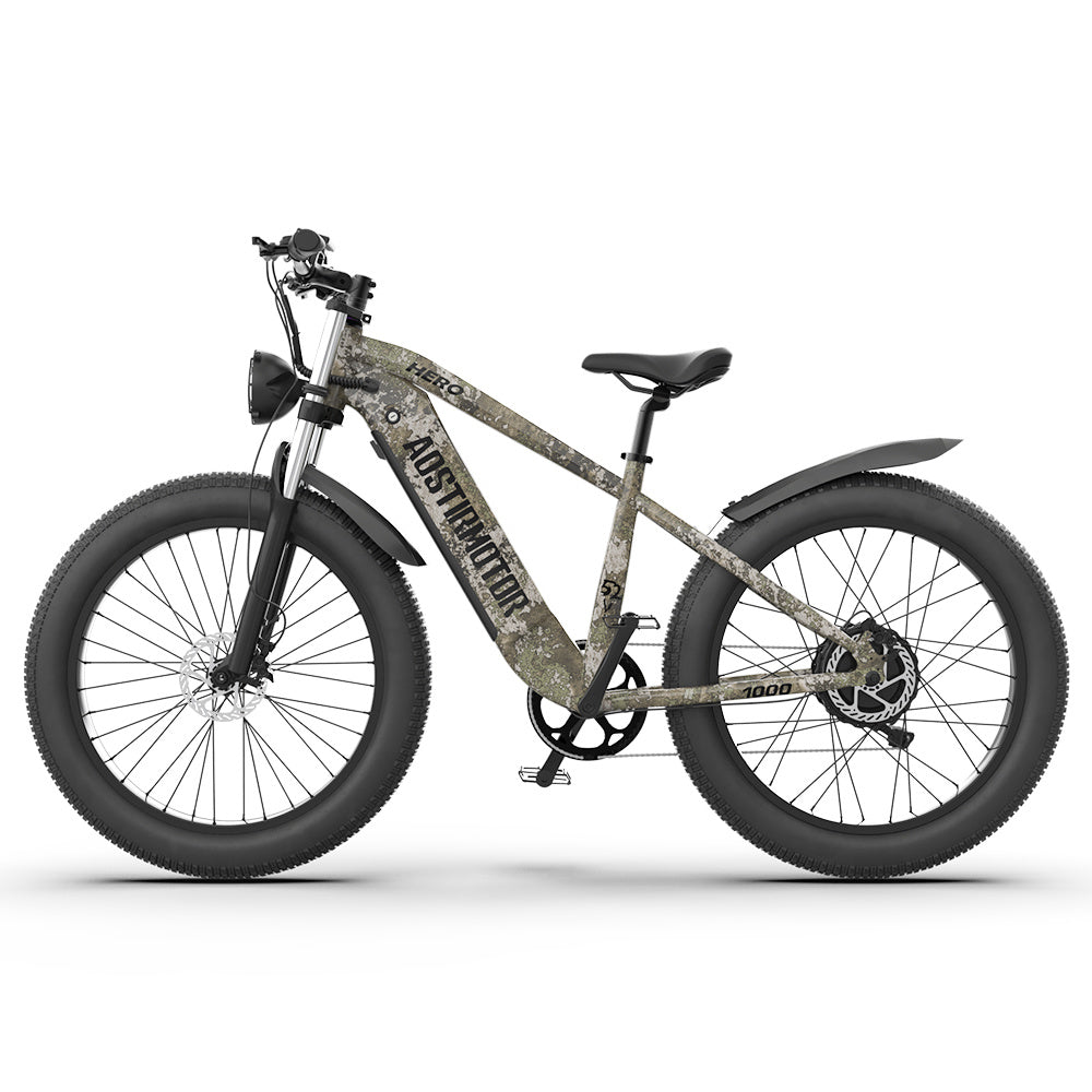 52V All-Terrain E-Bike  26x4.0 Fat Tire Electric Bike 20 AH Extended-Range Battery & Hydraulic Disc Brakes