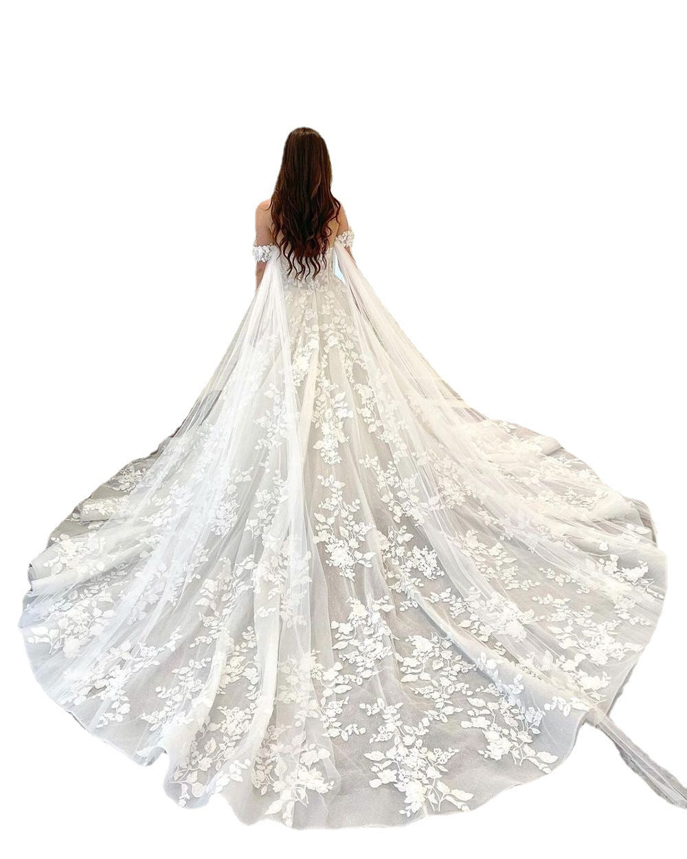 Light Wedding Dress French Trailing Simple
