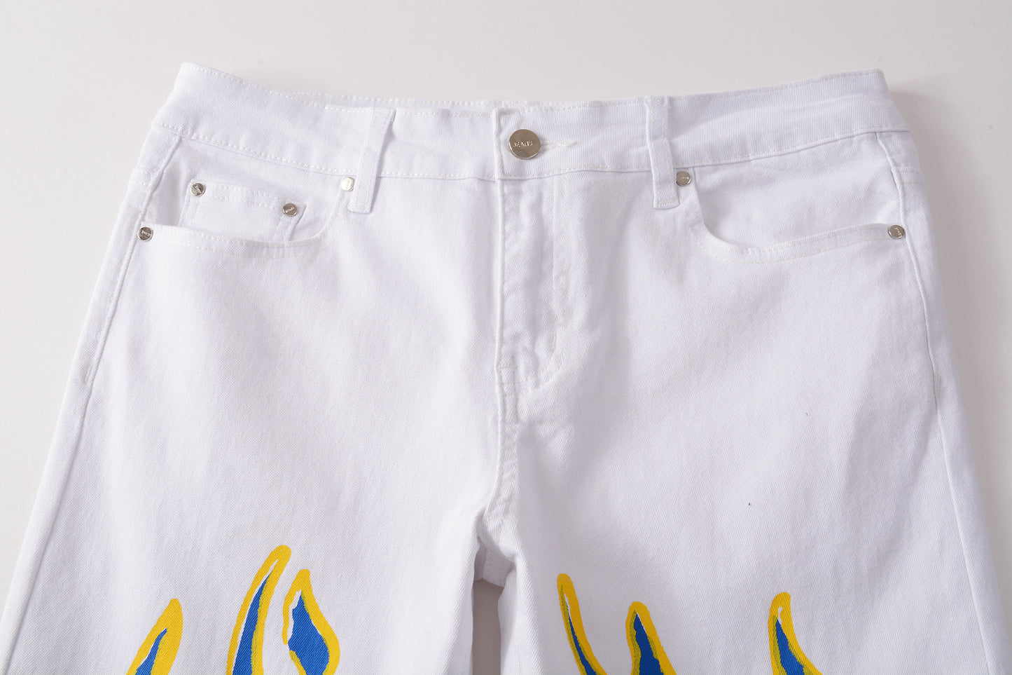 Skull graffiti flame street fashion men's pants