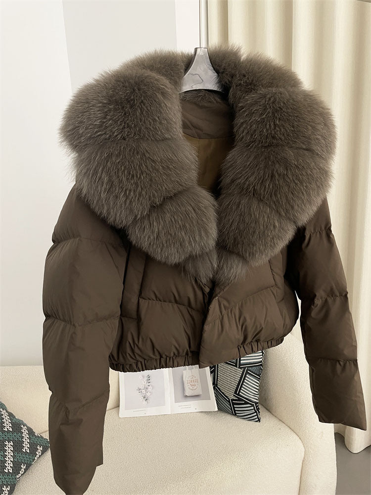 Women's Short Western Style Fashionable Warm Down Jacket