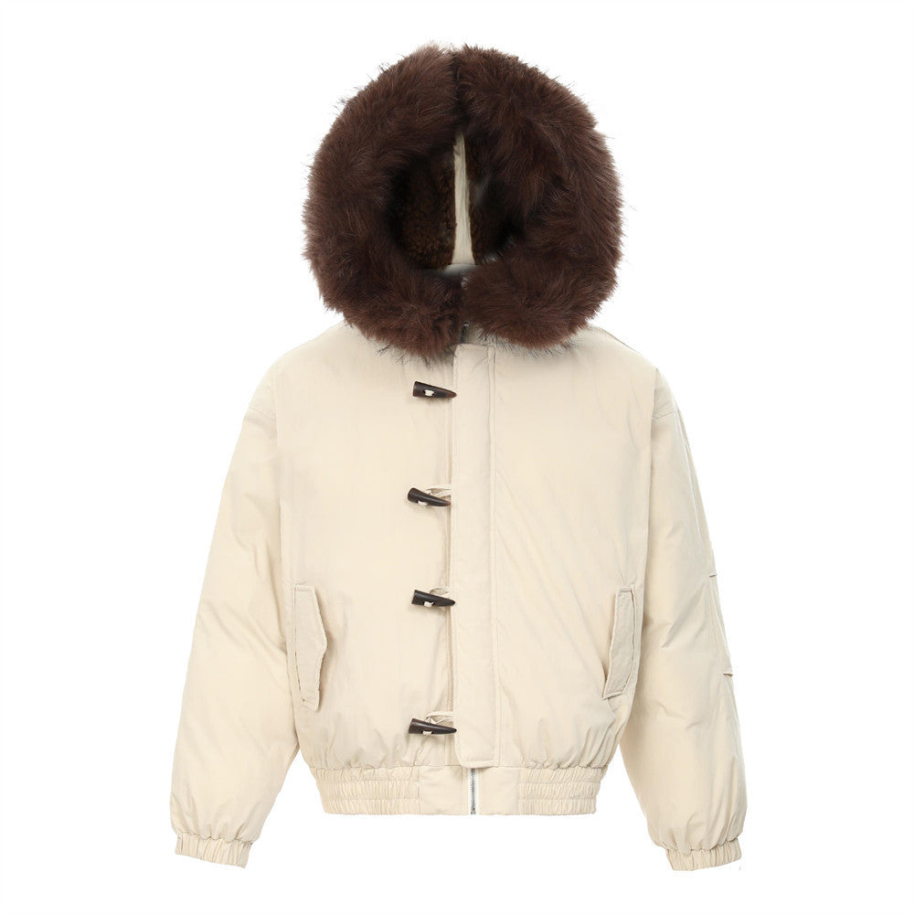 Loose Street Fashion Design Hat Cotton-padded Coat