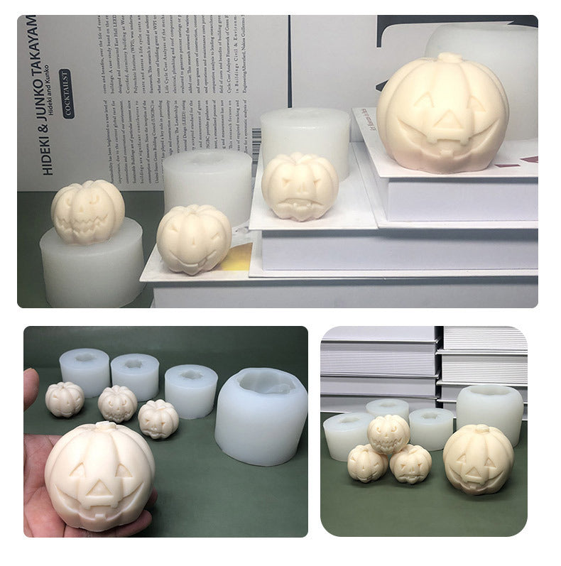 Halloween 3D Pumpkin Mousse Cake Chocolate Silicone Mold