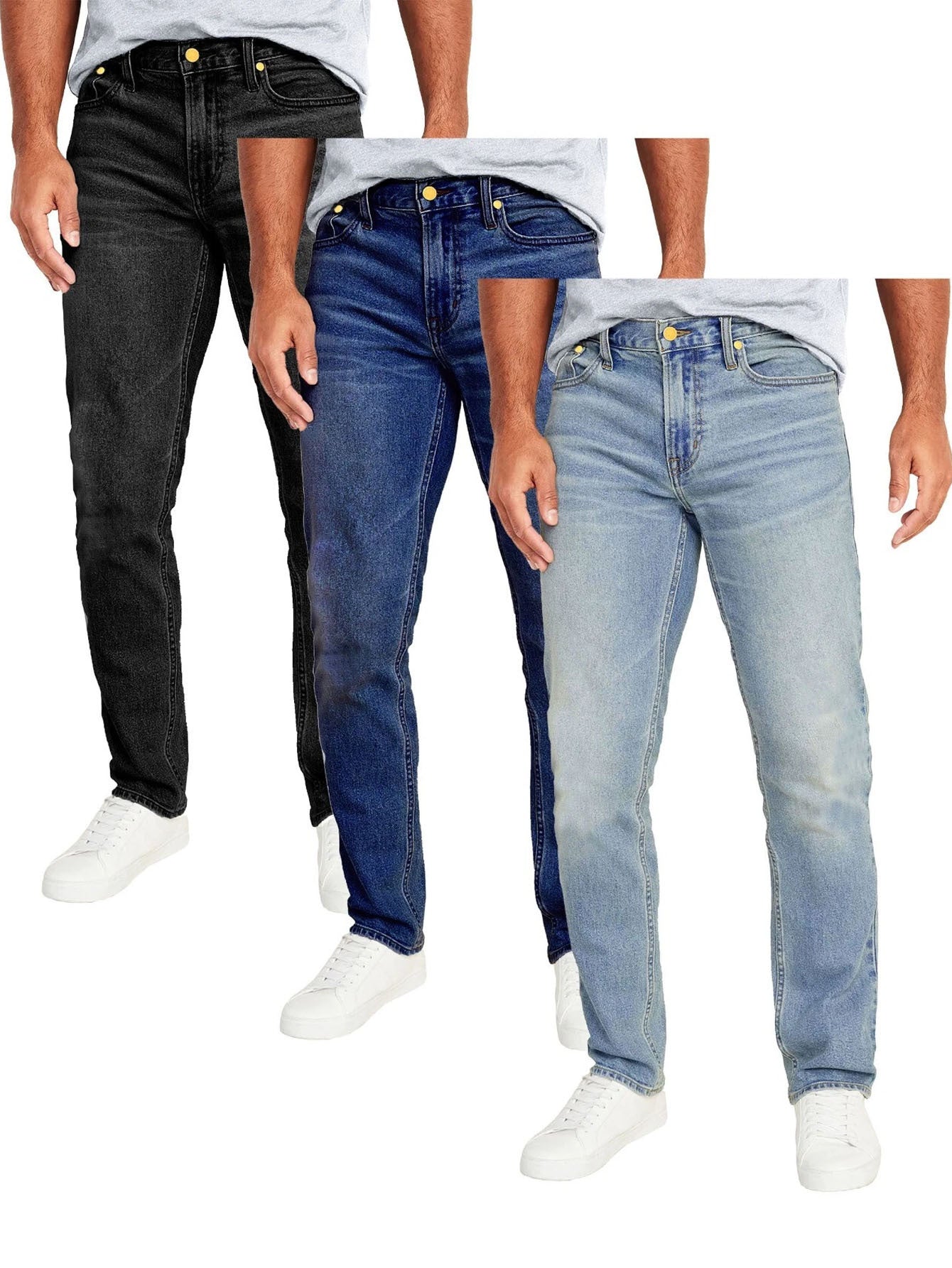 Three-piece Classic Three-color Jeans