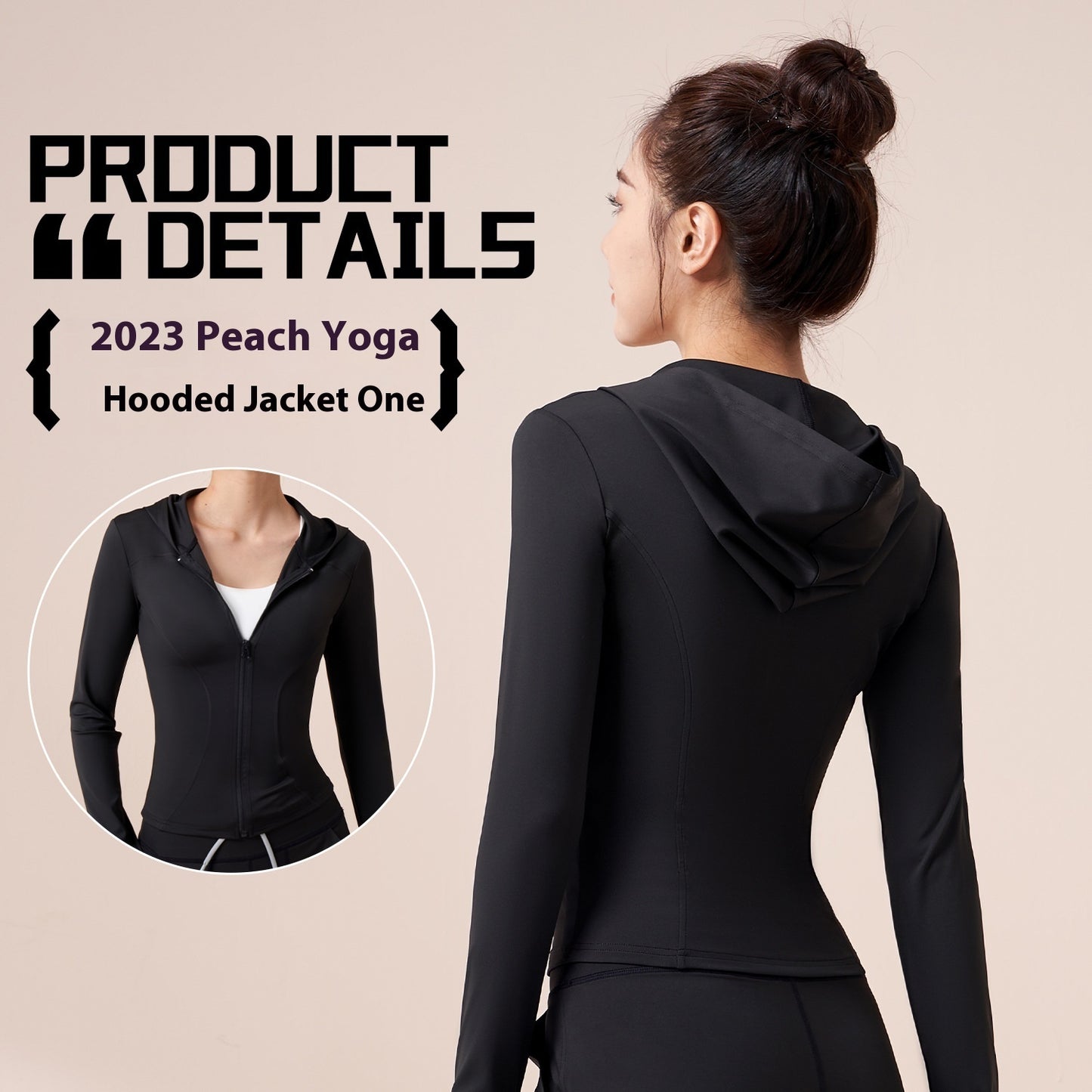Hooded Yoga Jacket Women's Slim Slimming Windproof Running Cycling