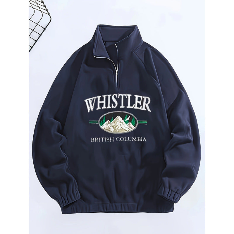 Men's Casual Fashion Plus Size Embroidered Sweater