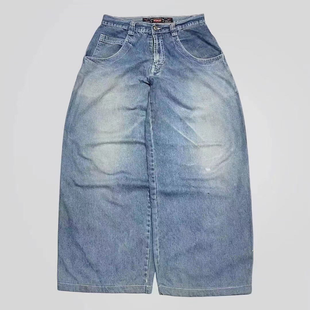 High Street Hip Hop Fashion Brand Jeans Male