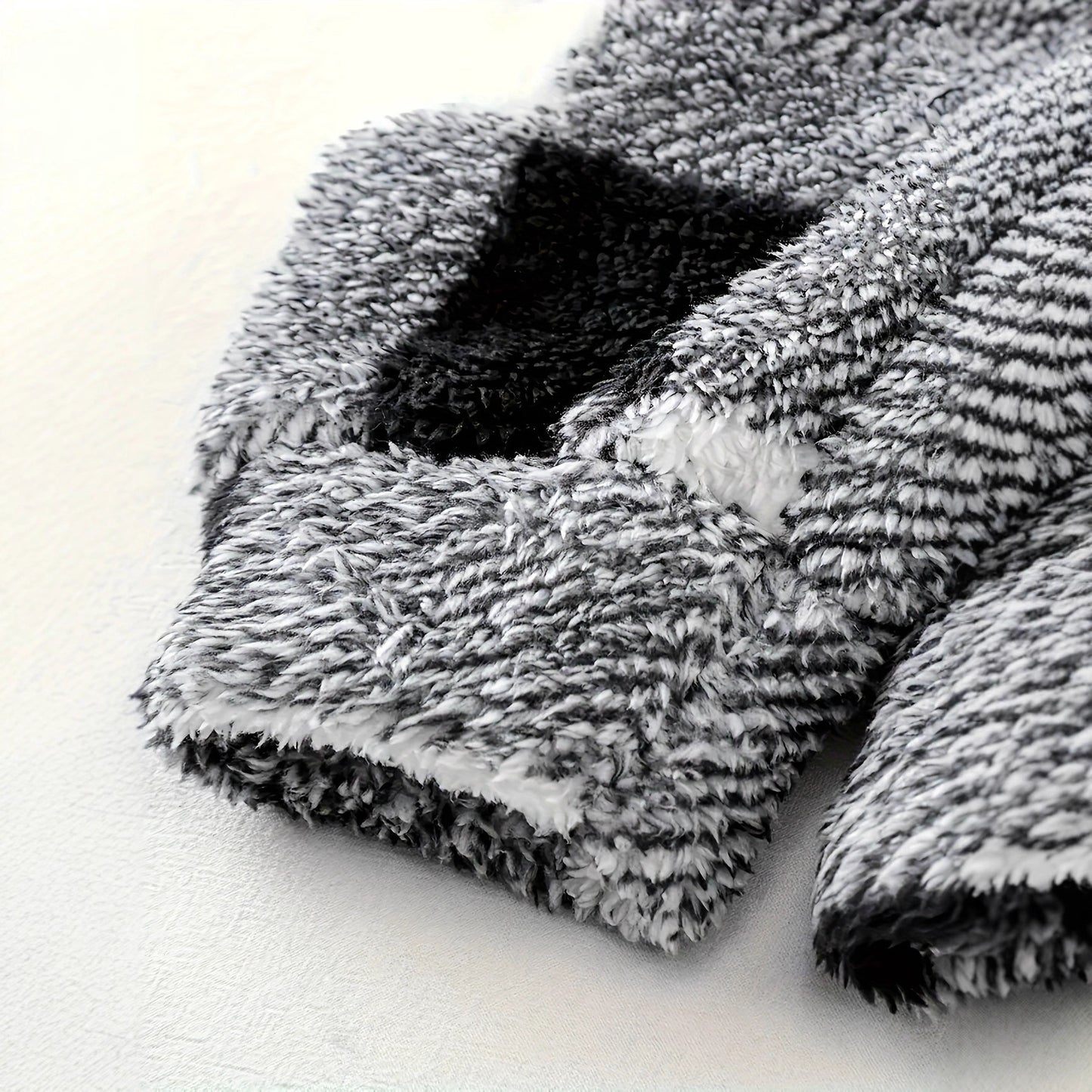 European And American Autumn And Winter Plaid Pattern Imitation Fur Men's Break