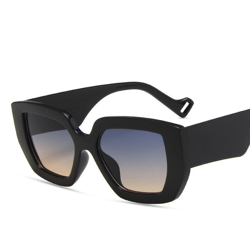 Side Sunglasses Personality Polygon Contrast Sunglasses Retro Sunglasses