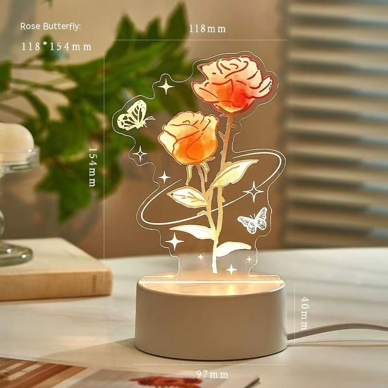 Never-fading Rose Night Light Rechargeable