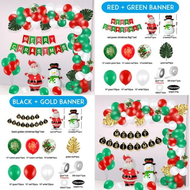 Christmas Decoration And New Year Balloon Set