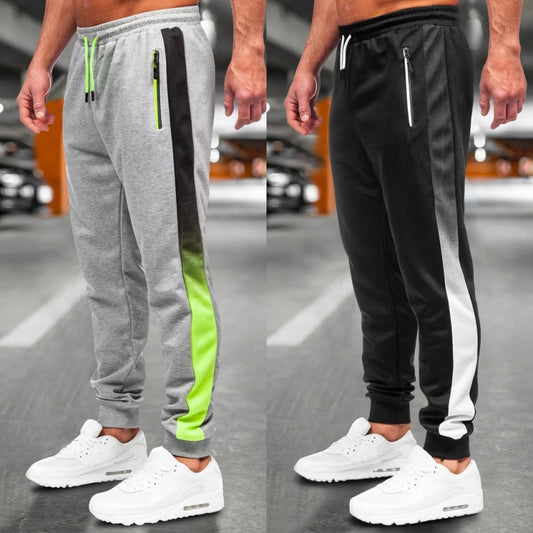 Gradient Color Sports Men Casual Running Trousers