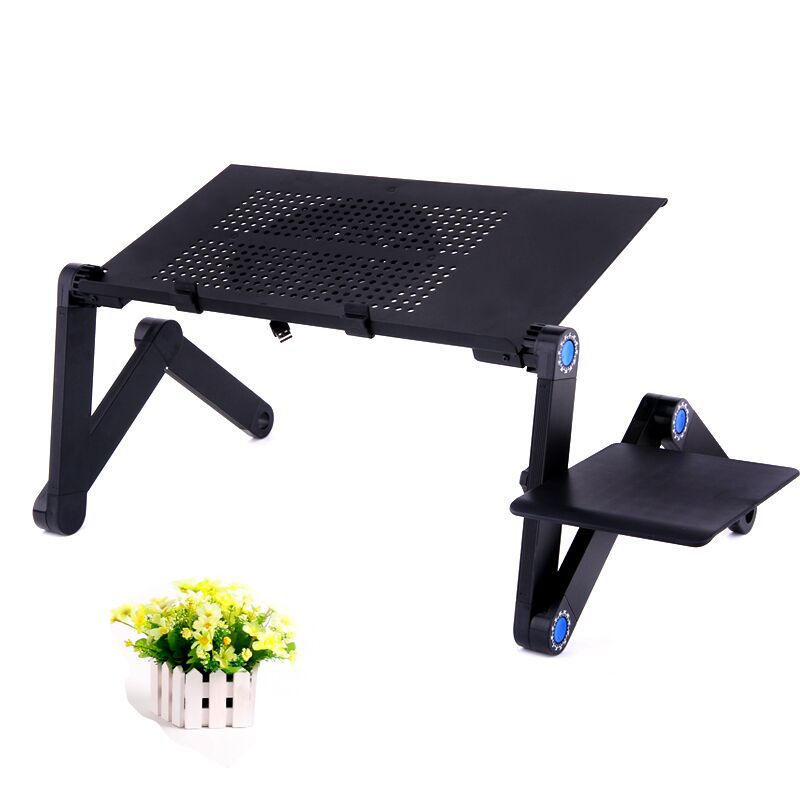 Bed Desk Lazy Aluminum Folding Small Table Cooling Laptop Desk Stand