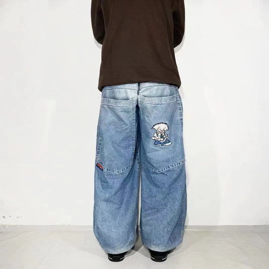 High Street Hip Hop Fashion Brand Jeans Male